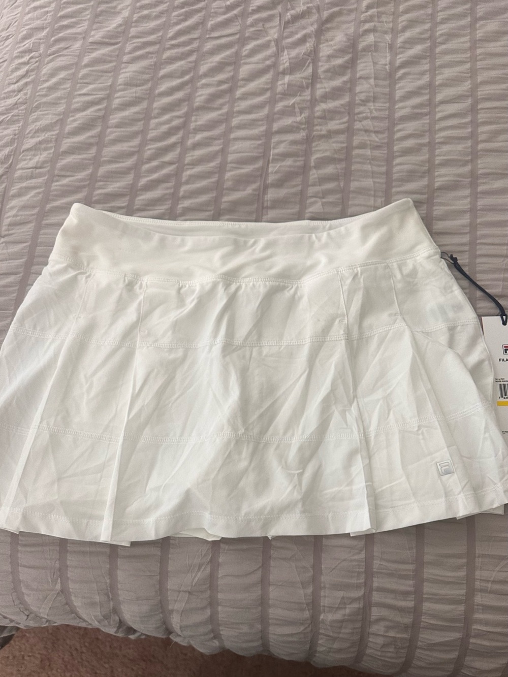 Fila White Pleated Athletic Skort